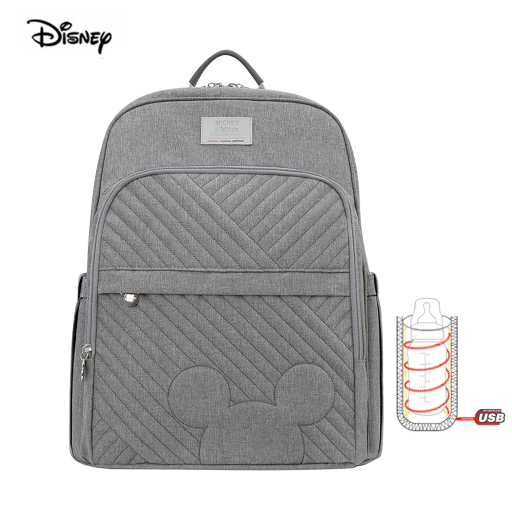 Disney New Fashion Diaper Bag Multi-Function Mother Bag For Nappy Baby Travel Backpack Large Capacity Maternity Backpack Gray Disney New Fashion Diaper Bag Multi-Function Mother Bag For Nappy Baby Travel Backpack Large Capacity Maternity Backpack Gray