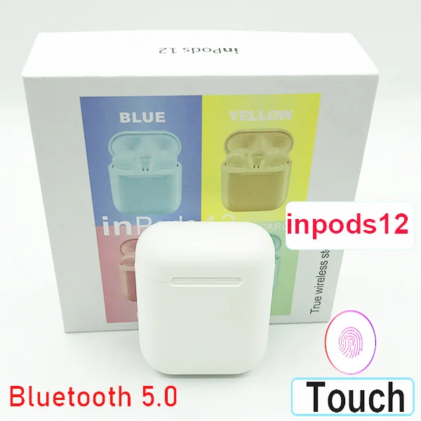 I14 inpods 12 i9s TWS Bluetooth гарнитуры i18 i12 TWS наушники беспроводные наушники для оригинальных iphone Android - Цвет: inpods white