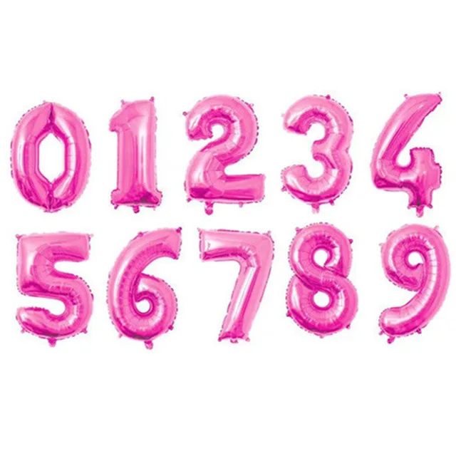 PurePink Balloon 40 дюймов Большой розы цвета: золотистый, серебристый Фольга на день рождения воздушные шары воздушные гелиевые шара с цифрой цифры HappyBirthday вечерние украшения KidBaloons - Цвет: PurePink Balloon