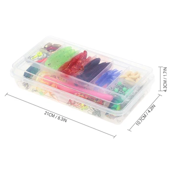 

112pcs Fishing Lure Set Fishing Lure Bait Gear Kit Spinnerbaits Worms Jig Hooks with Tackle Box Carp Fishing Tackle