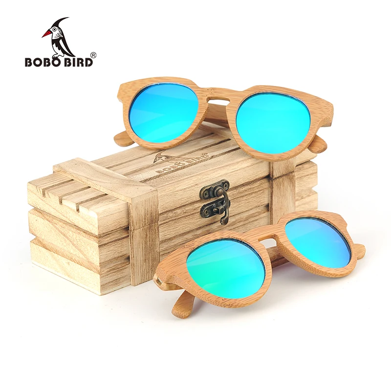 Солнцезащитные очки BOBO BIRD винтажные бамбуковые деревянные поляризационные
