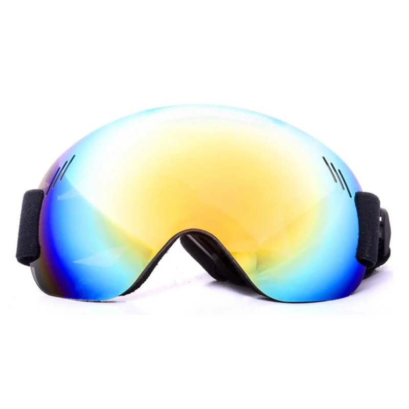Уличные лыжные очки для катания на лыжах, сноуборде, мужские и женские противотуманные очки с защитой от ультрафиолета, сферические линзы, безрамные снежные велосипедные очки - Цвет: R