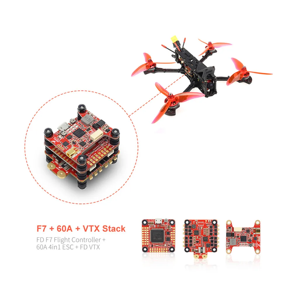 HGLRC Sector 5 V2 F7 двойной контроль полета 60A 4в1 ESC 2306 мотор FPV гоночный Дрон Квадрокоптер вертолет с несколькими несущими винтами, Мультикоптер BNF PNP