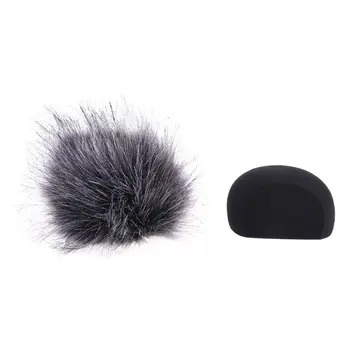 

Foam Mic Wind Cover Furry Windscreen Muff for ZOOM H5 H6 Recorder Microphone B95C