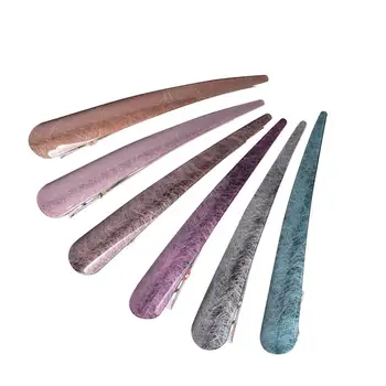 

6pcs Acrylic Hair Clips Hair Decoration Simulation Ox Horn Clamp Ponytail Clips Fashion Duck Clips for Ladies Girls Performers