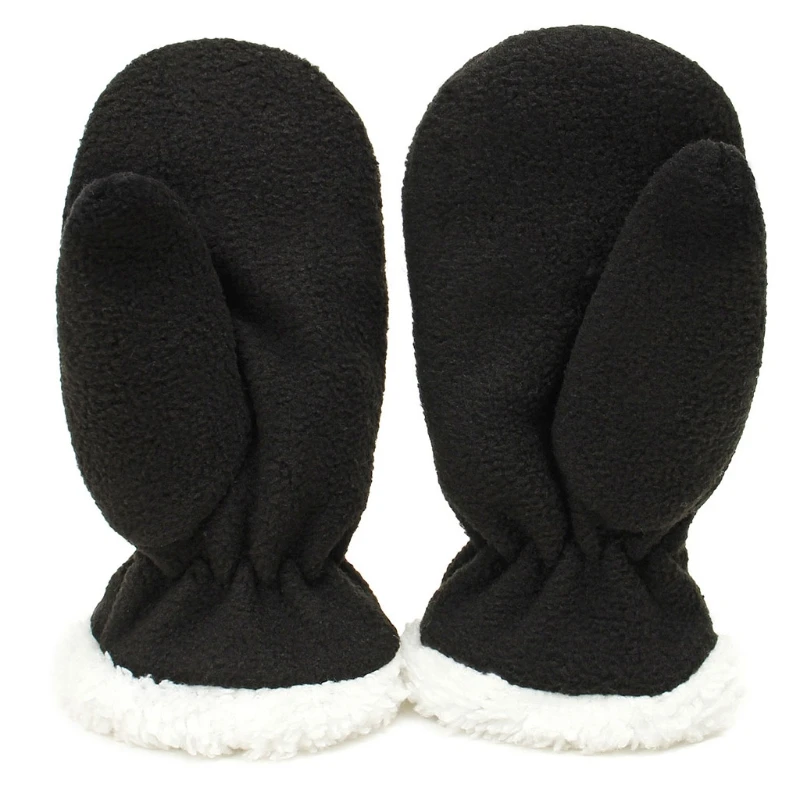 8 Colors Kids Baby Winter Windproof Plush Gloves Boys Girls Fluffy Fleece Thick Full Finger Mittens for 2 3 4 5 6 7 8 Years Old