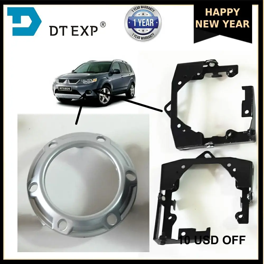 

2007-2009 6321a043 6400a739 Silver Front Bumper Fog Light cover Fog Lamp Cover for Outlander ex fog lamp support