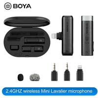 BOYA DURCH-WM3 2,4G Wireless Mini Mikrofon für iPhone Blitz Android Typ-C 3,5mm Smartphone DSLR kamera Desktop Laptop PC Mic