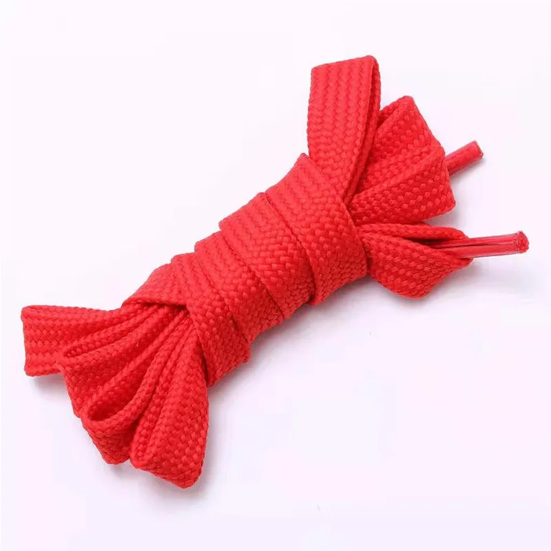 1 Pair Colourful Polyester Shoe Laces Solid Color Casual Sport Running Flat Shoelace Shoe Strings For Sneakers Sport Shoes New