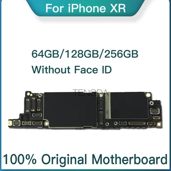 

100% Unlocked Motherboard For iPhone XR Original main board without Face ID Free iCloud IOS Logic Board With IOS System