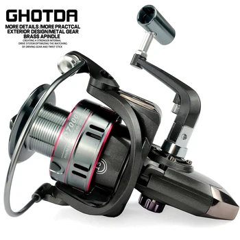 Fishing Reel Spinning 1000-7000 Series Metal Spool Spinning Wheel