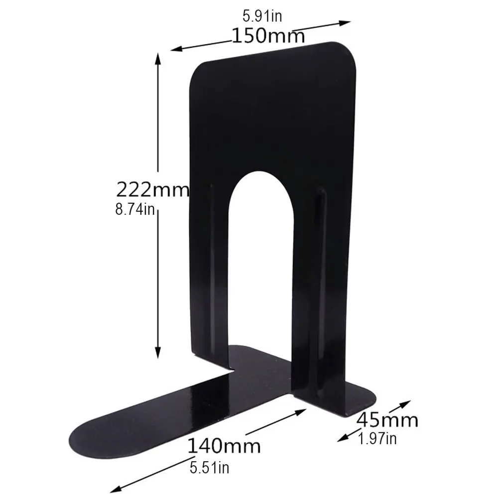 Bookends, Heavy Duty Bookend Holder For Office And School, Metal
