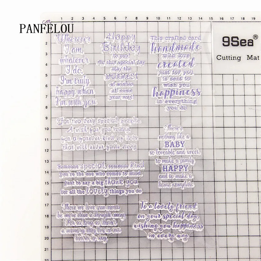 PANFELOU 15,5x21 см рождественские настроения прозрачный чистый силикон штамп/печать для DIY Скрапбукинг/фотоальбом прозрачные силиконовые штампы
