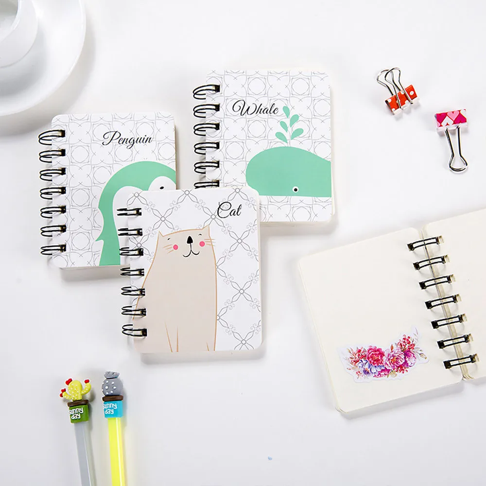 

Children Cute Animal Mini Notepad Kids Fashion Paper Blank Page Notebook Notepads Daily Notes Journal Diary Notepad