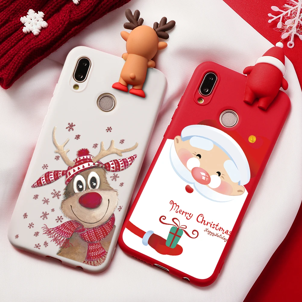 Рождественский чехол для Huawei Y5P Y6P Y7P Honor Play 9A 9S 9C 10i 9 View 10 20 30 Lite Pro 8X 9X Nova 3i 5T Санта