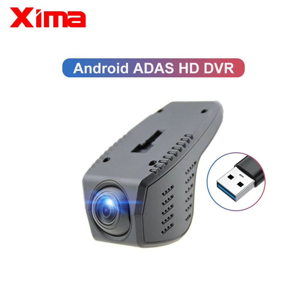 XIMA-DVR Автомобильная электроника Аксессуары Автомобильный видеорегистратор камера 1080P FHD объектив ADAS встроенный g-сенсор видео рекордер Автомобильный видеорегистратор для автомобиля Android - Название цвета: XIMA-DVR