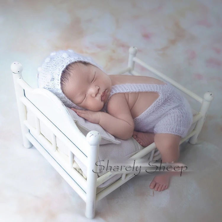 Аксессуары для фотосъемки новорожденных с белой железной кроваткой, аксессуары для фотосессии для малышей, корзина для фотосессии, реквизит bebe fotografia