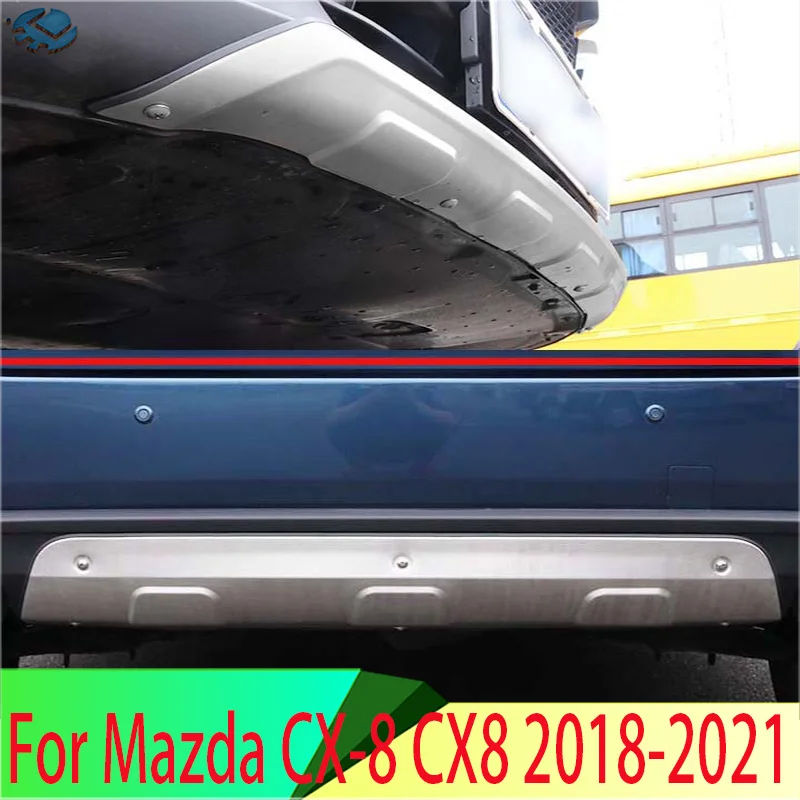 For Mazda CX-8 CX8 2018 2019 2020 2021 Stainless Steel Front and Rear Bumper Skid Protector Guard Plate | Автомобили и мотоциклы