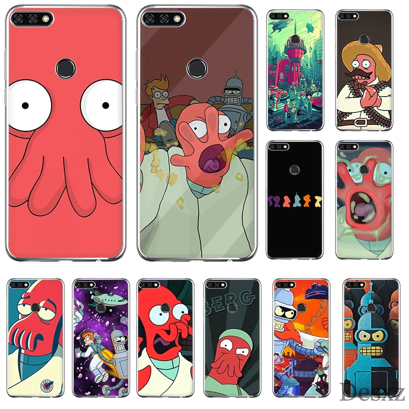 

Mobile Phone Case TPU For Huawei Honor 7A 7C 7X 6A 8 8X 8C 9 9X View 20 Note 10 Lite Cover Futurama Zoidberg