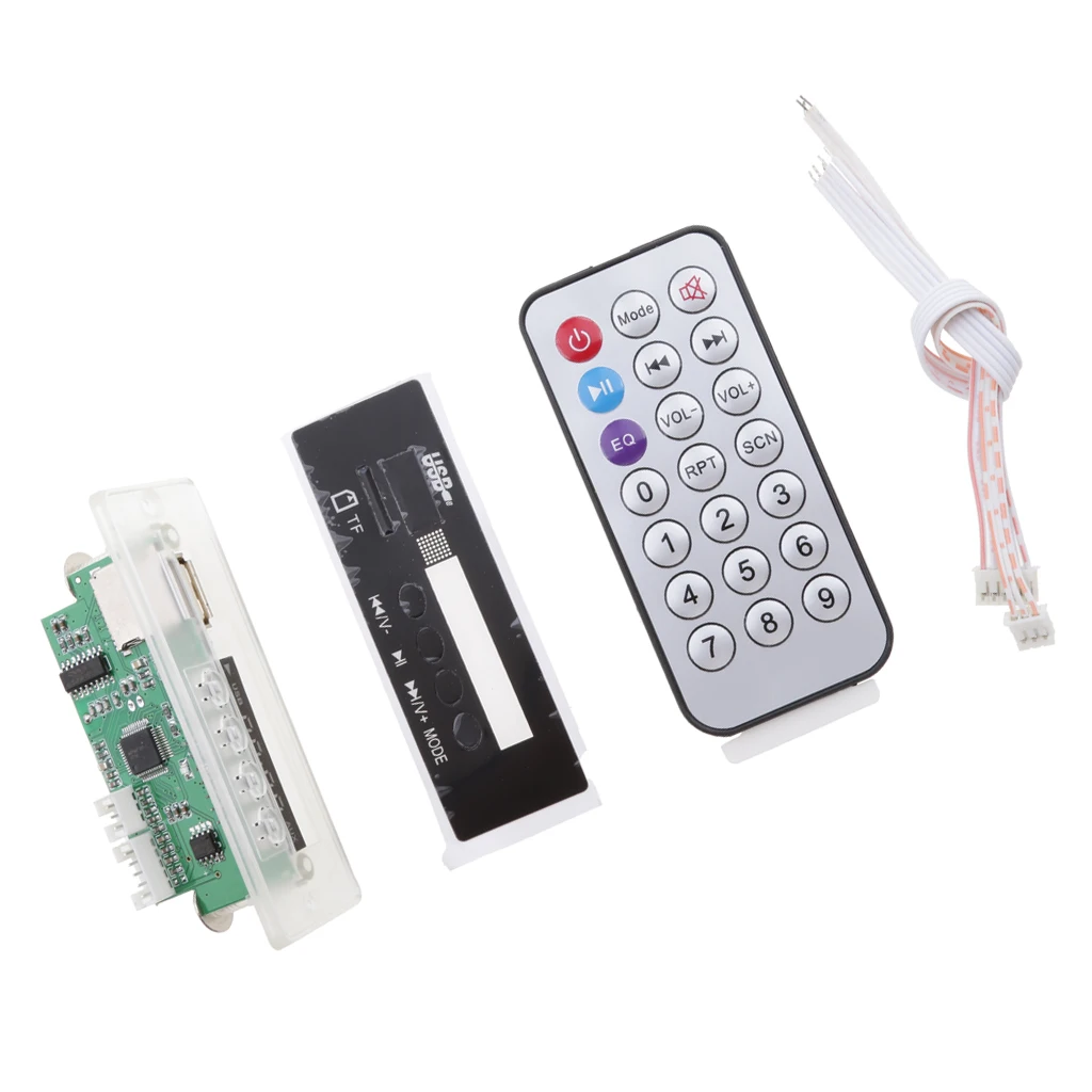 Car Blue LED MP3 Decoder Board Wireless Audio Module DC12V USB TF FM Radio Car Blue LED MP3 Decoder Board Wireless Audio Module DC12V USB TF FM Radio