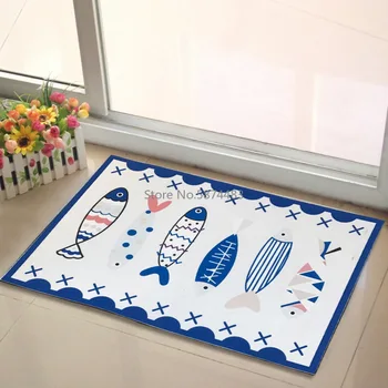 

3D cartoon floor mat bathroom toilet non-slip mat bedroom door mat kitchen entrance absorbent nos-slip mat