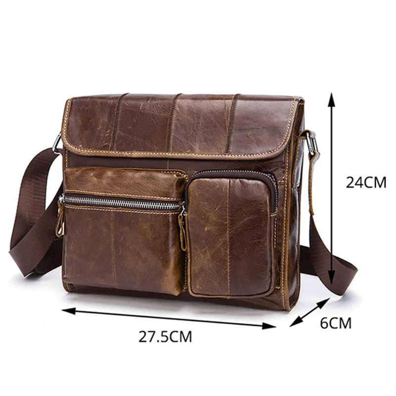 Новые мужские сумки из натуральной кожи высокого качества мессенджеры маленькие