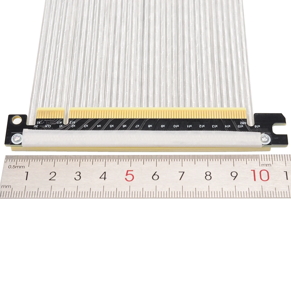 High-Speed Flexible PCIE 4.0/3.0 X16 Riser Cable - 180 Degree GPU Extension for RTX 4090, 4080, 4070, RX 7900 XT Description Image.This Product Can Be Found With The Tag Names Computer Cables Connecting, Computer Peripherals, PC Hardware Cables Adapters, Pcie riser cable