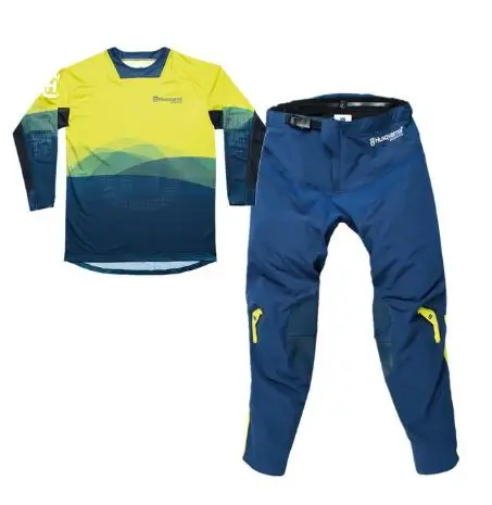 

NEW 2020 FOR HUSQVARNA MOTO JERSEY YELLOW Racing Riding Jersey Pants Motorcycle MX riding combination