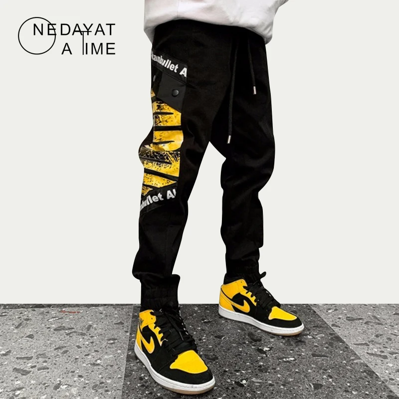 Мульти карманы дизайн штаны для бега карго шаровары уличная мужские осенние хип хоп повседневные спортивные штаны Мужские штаны