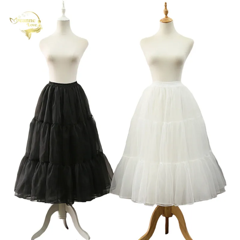 80CM Long Puffy Skirts Lolita Cosplay Tutu Skirt Women Ball Gown Bridal Petticoat White Wedding Dress Underskirt Adult Prom Tutu petticoat skirt petticoat underskirt wedding underskirt lolita petticoat flower girl underskirt wedding petticoat tulle tutu skirt