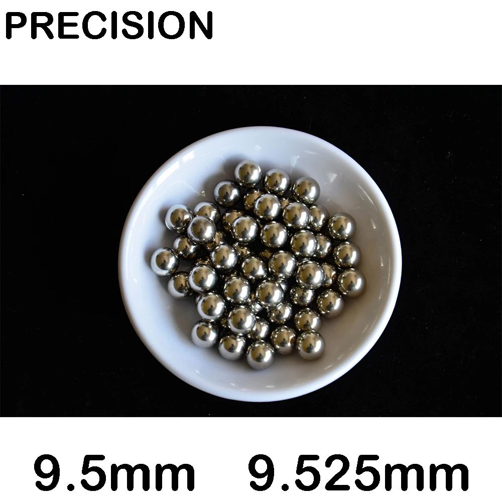 High Quality 9.5mm 9.525mmGCR15 Solid ball High precision G10 30Pcs hardness bearing ball impact test.No Magnet