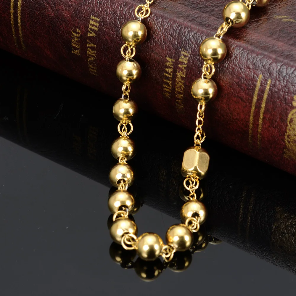 Stainless Steel Rosary Necklace 4