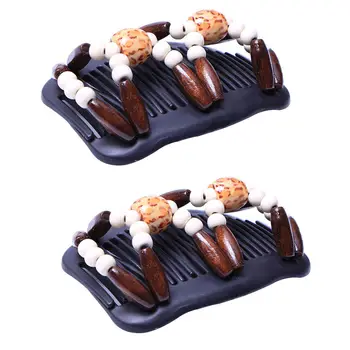 

2pcs Practical Imitation Wood Double Row Insert Change Hair Comb Lady Magic Hairpin Hair Straightener Simple Insert Comb