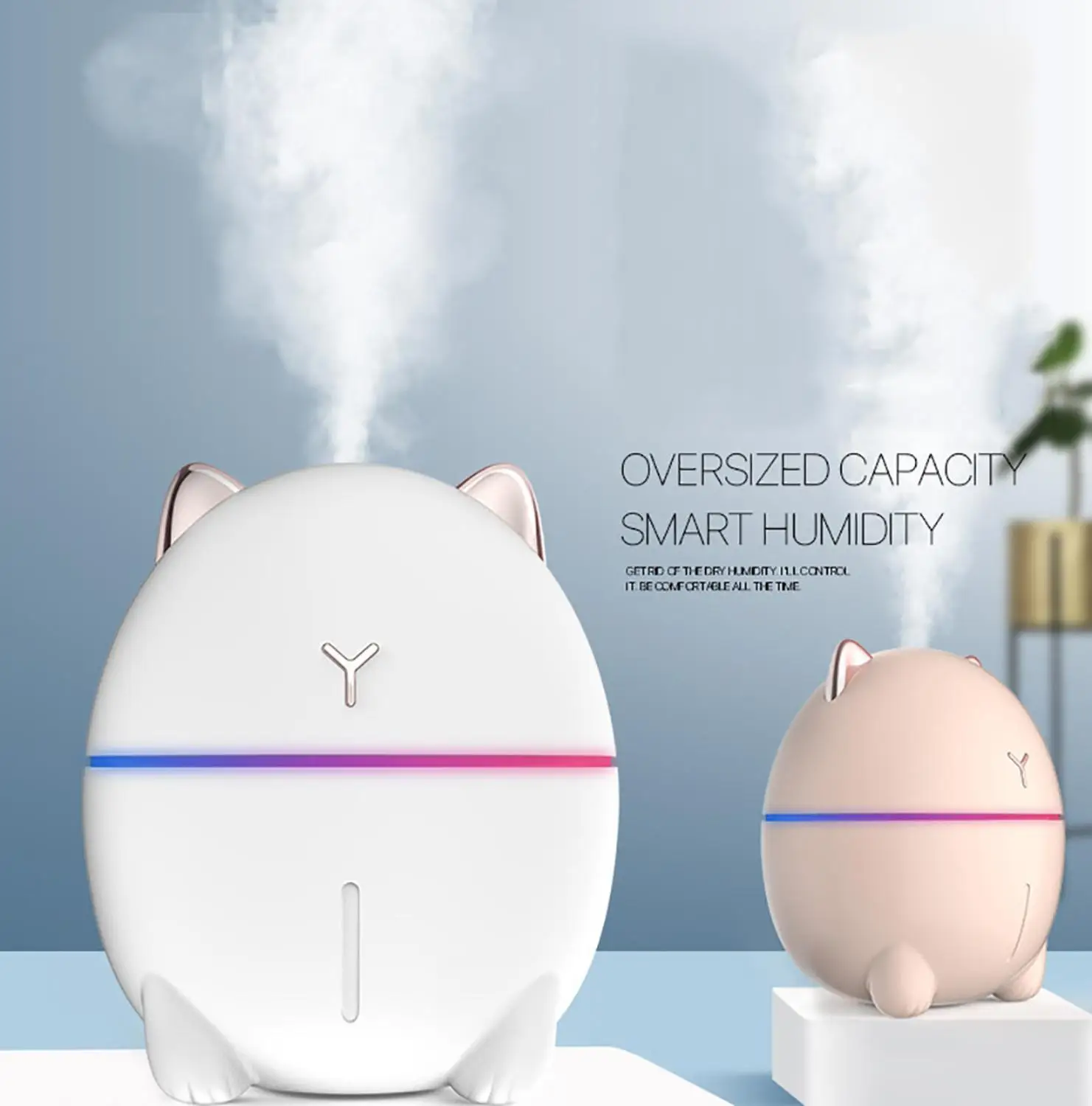 

Mini Cat 200ML USB Desktop Humidifier Silent Air Purifier large Volume Sprayer Touch-switch Smart Anti-dry Design Household A10