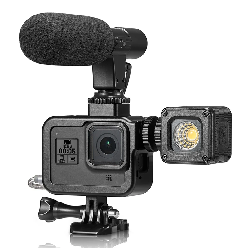 Защитный чехол+ палка для селфи для GoPro Hero 8, чехол для экшн-камеры, крепление для Gopro Hero 8, аксессуары