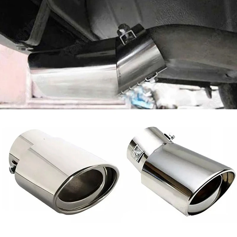 Universal Car Nozzle for Muffler Stainless Steel Pipe Tail Throat Muffler Tip Auto Exhaust