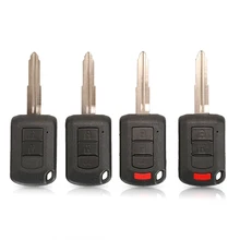 Jinyuqin cabeça remota chave do escudo habitação fob 2/3/4 botões para mitsubishi eclipse outlander mirage lancer oucj166n caso chave do carro