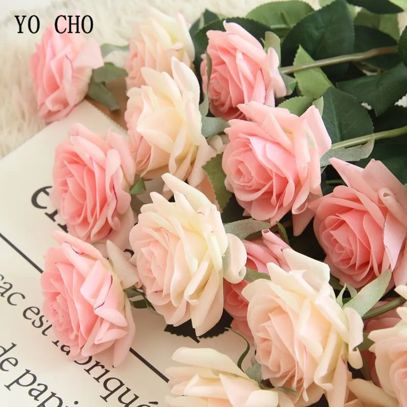 artificial flower roses wedding home decoration  (16)