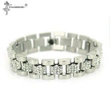 Хип-хоп сверкающий золотой серебряный медовый кубинский браслет-цепочка для женщин и мужчин, браслеты, ювелирные изделия 8 дюймов