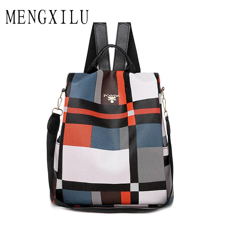 

Women Anti-theft Backpack Waterproof Fabric Large Female Shoulder Bag Large Capacity Simple Style Casual Mochila Travel Backpack