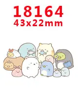 18164 30 шт мультфильм персонаж плоское украшение из смолы PR 18134 - Цвет: 18164