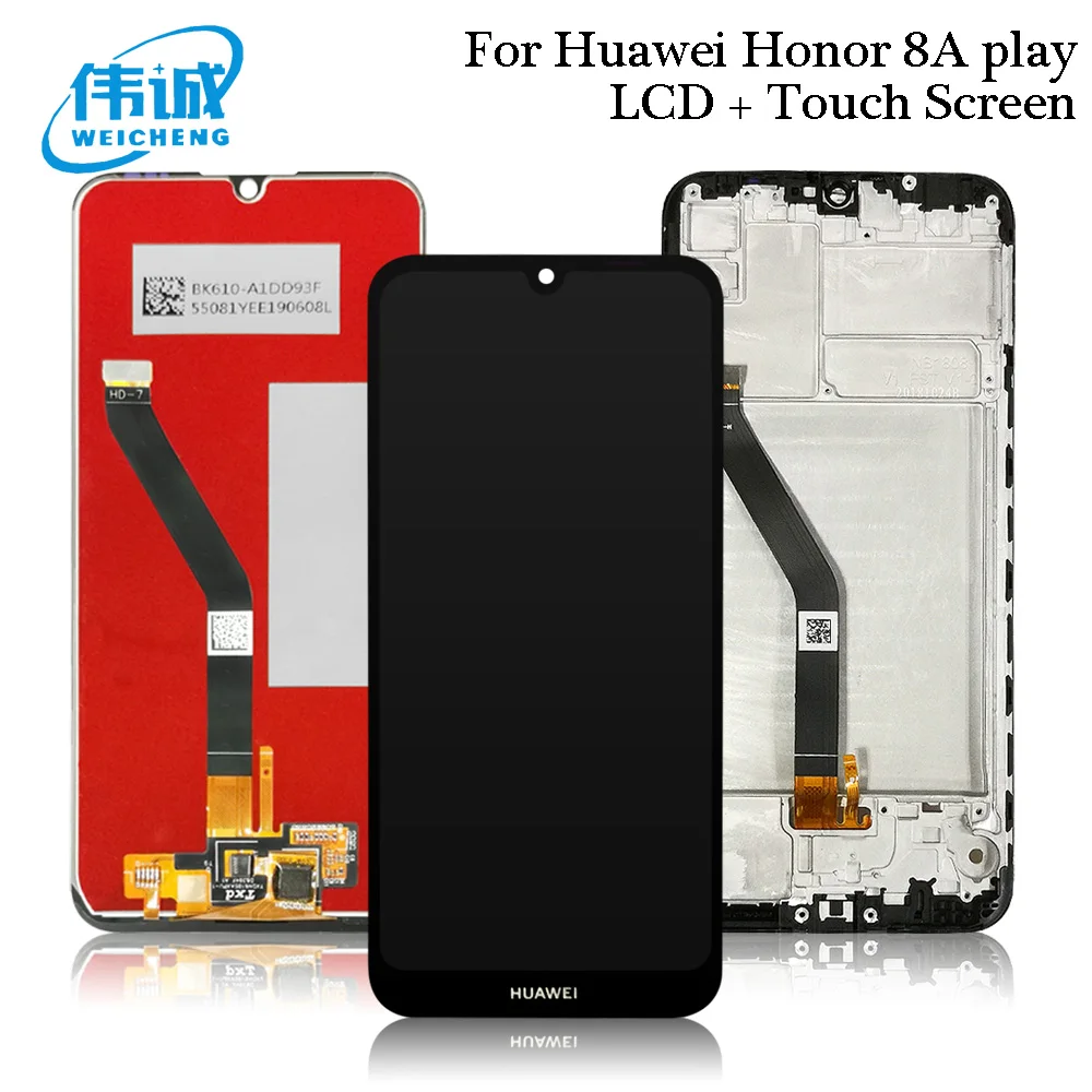 

For Huawei Honor 8A LCD Display+Touch Screen lcd screen for Huawei Honor 8A Pro/Y6 2019/Y6 Prime 2019 JAT-L29 lcd with frame