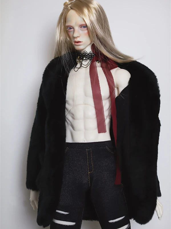 1 шт. BJD Кукла одежда длинное пальто для 1/3 1/4 дядюшка Норковое Пальто мех 2 цвета Кукла Одежда Аксессуары