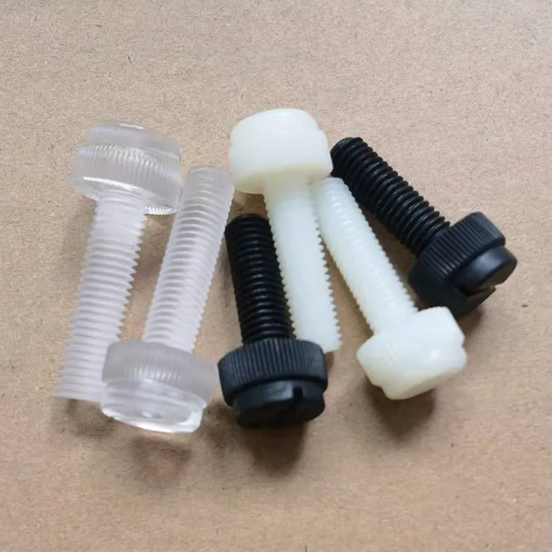 M3 M4 M5 M6 M8 Nylon knurled Thumb Screw PC Plastic Hand Twist Screw Computer Hand Tighten Screws 10-50pcs nylon screw hand tighten thumbscrew
