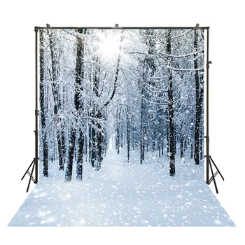 

HuaYi Wonderful Snow Decoration Natural Scene Background Photography For Photo Studio Photoshoot Backdrops D-8708