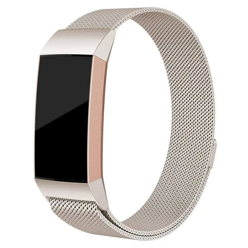 11 ремешок на запястье для Fitbit charge 3 фитнес магнитный с миланским плетением браслет из нержавеющей стали сменные полосы для Fitbit charge3 ремни