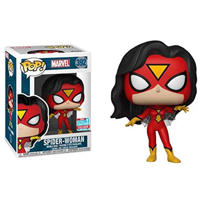 392 with box FUNKO POP Marvel Мстители Железный человек Капитан Америка Brinquedos ПВХ Фигурки Коллекция Модель оригинальная коробка подарки игрушки 2F26 - Цвет: 392 with box