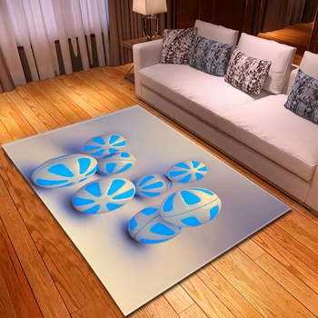 

Nordic Fashion Parlor Sofa Area Rug Kids Room Bedside Play Mat Bedroom Corridor Rug 3D Printed Balls Living Room Rug Carpet