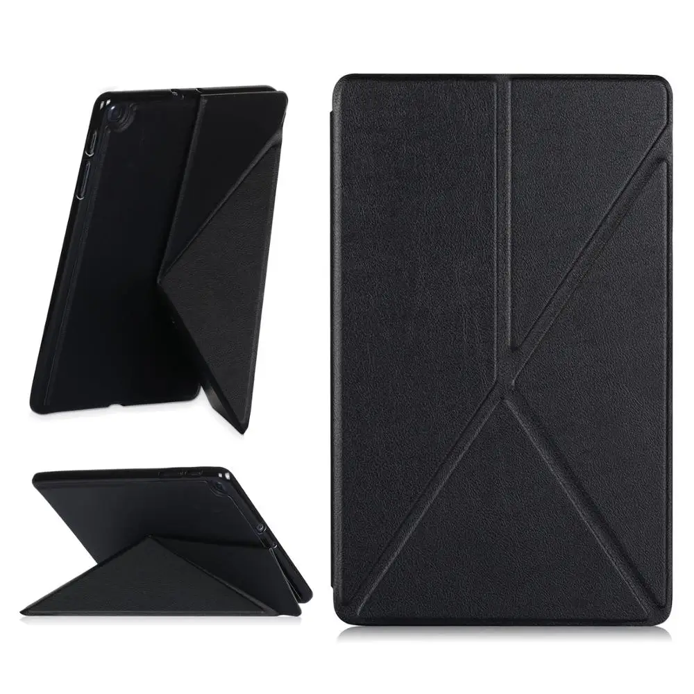 Чехол оригами для samsung Galaxy Tab A 10,1 чехол стоячий чехол для samsung Galaxy Tab A 10,1 дюймов SM-T510 SM-T515 планшет - Цвет: Черный