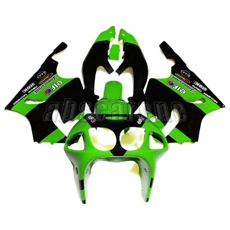 Полный набор обтекателей для Kawasaki ZX7R ZX-7R 1996 1997 1998 1999 2000 2001 2002 ABS Пластик мотоцикл капоты, бело-серые цвета: зеленый, черный